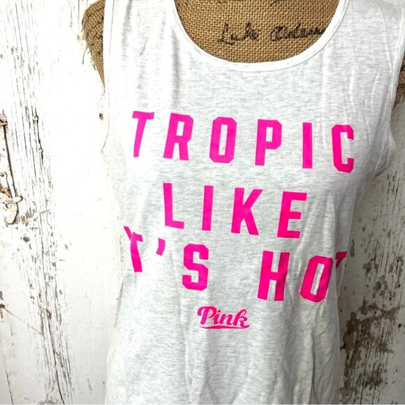 VS PINK Tropic like it’s Hot tank top BARBIECORE - Picture 2 of 6